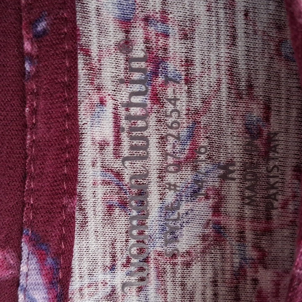 NWOT Woman Within Tunic Burgundy Floral Tunic Length Top - Picture 2 of 5